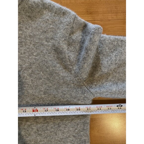 J. Crew Mock Sweater‎ Supersoft Yarn Merino Wool Alpaca Blend Gray Size S - Picture 10 of 13